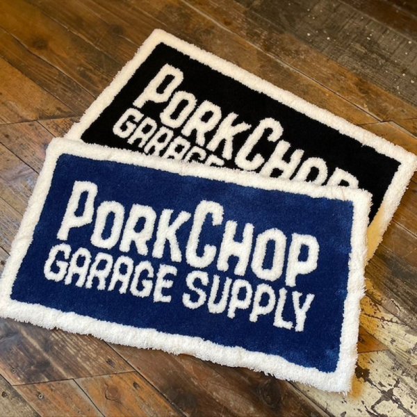 Photo1: PORKCHOP Square Rug Mat (1)