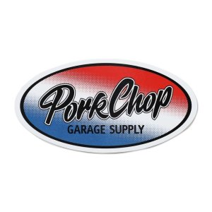 Photo: PORKCHOP Oval Tricolor Sticker