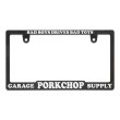 Photo2: Raised PORKCHOP Logo License Plate Frame for JPN size (2)