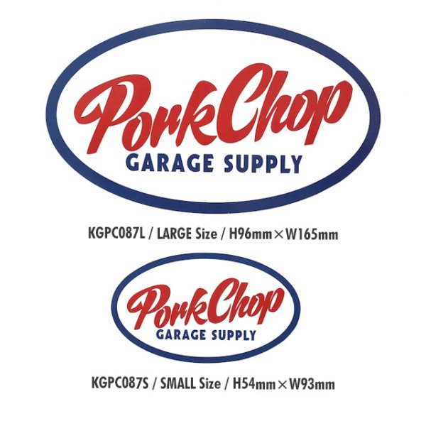 Photo2: PORKCHOP Large Oval Trico. Sticker (2)