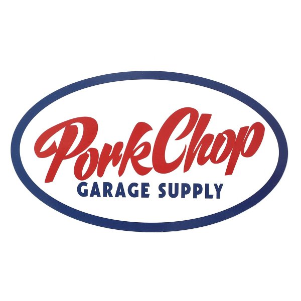 Photo1: PORKCHOP Large Oval Trico. Sticker (1)