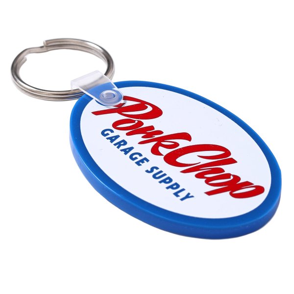 Photo3: PORKCHOP Oval Script Key Ring (3)