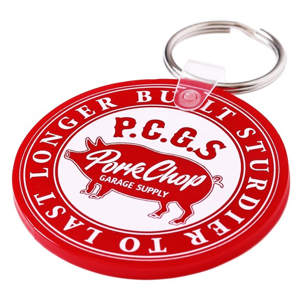 Photo3: PORKCHOP Circle Logo Key Ring (3)