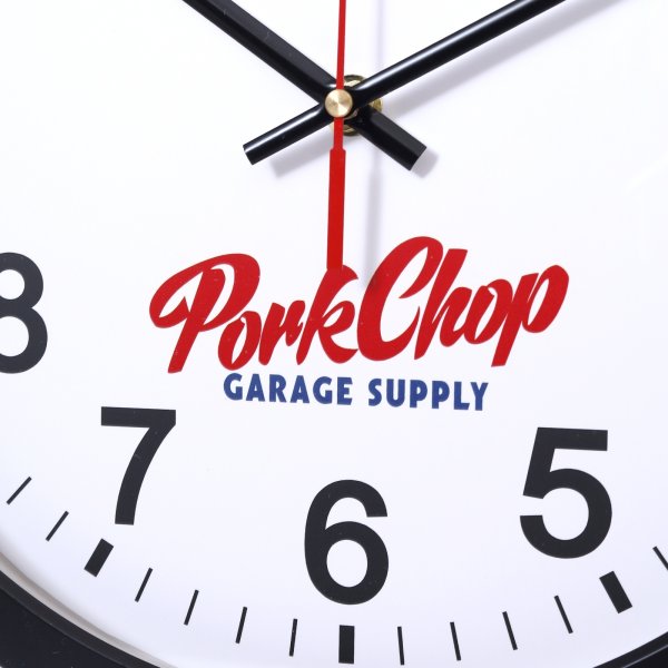 Photo3: PORKCHOP Script Logo Wall Clock (3)