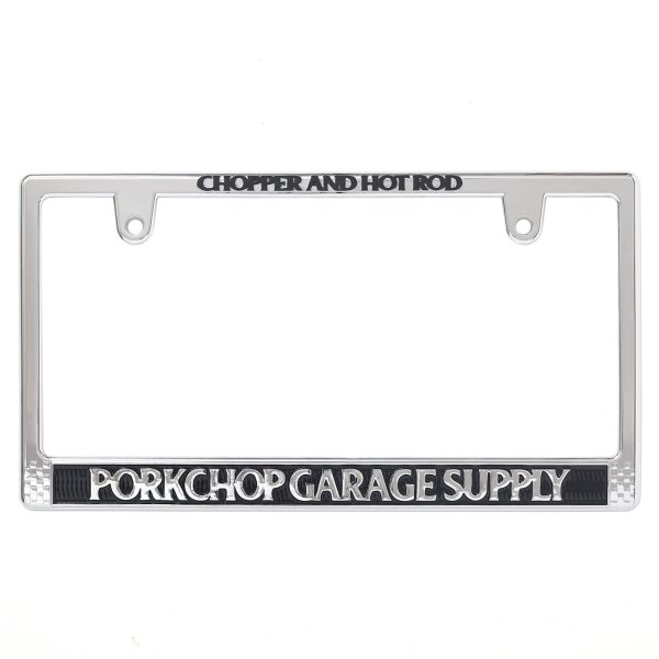Photo3: Raised PORKCHOP Logo License Plate Frame (3)