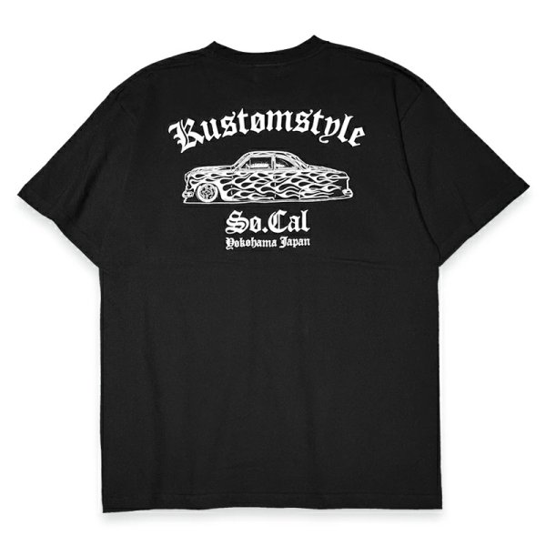 Photo2: KUSTOMSTYLE Black T-shirt (2)