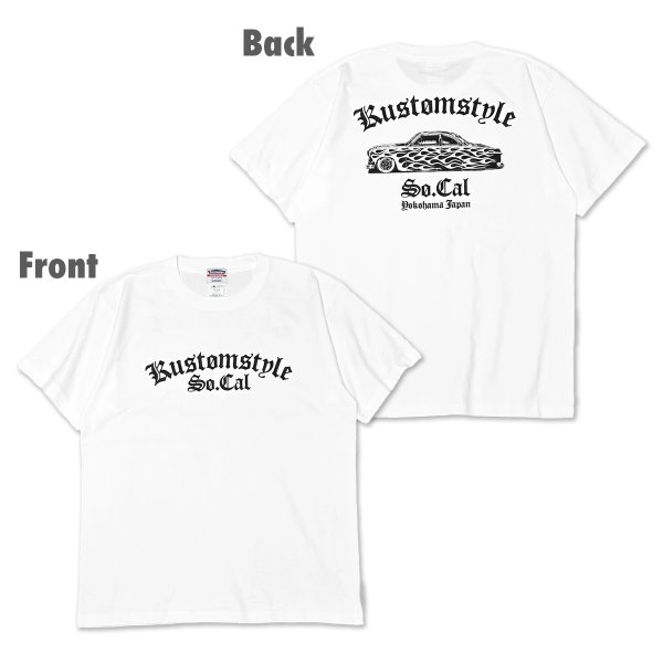 Photo1: KUSTOMSTYLE White T-shirt (1)