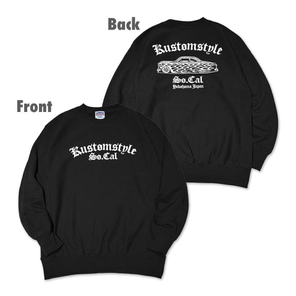 Photo1: KUSTOMSTYLE Crew Neck Sweatshirt (1)