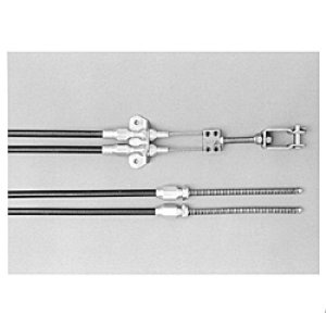 Photo: LOKAR Trans mount Brake Cables Stainless Housing