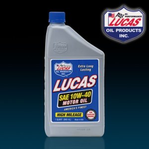 Photo: LUCAS SAE 10W-40 High Mileage Motor Oil (1qt)