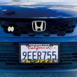 Photo1: Raised MOONEYES (Katakana) Logo USA size License Plate Frame (1)