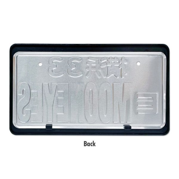 Photo7: New Standard MOONEYES License Plate Frame Black 【MG058】 (7)