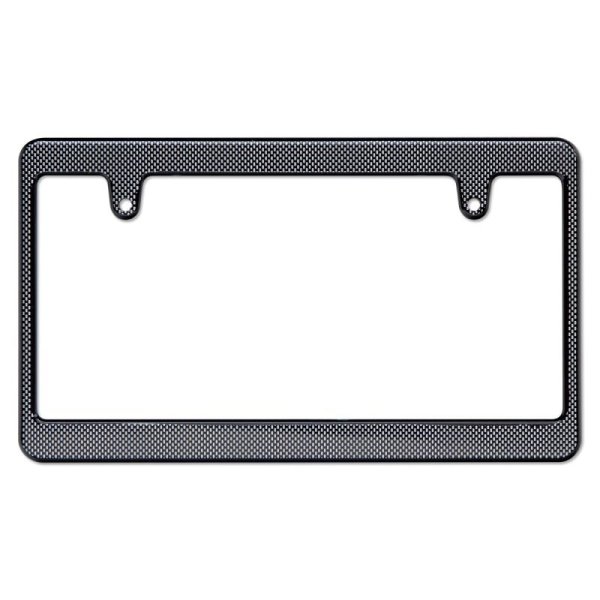 Photo2: New Std. License Plate Frame Carbon Fiber Look Plain 【MG058】 (2)