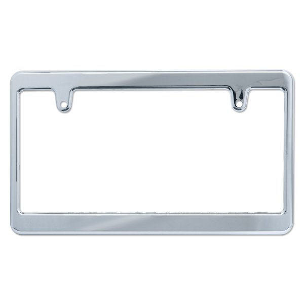 Photo2: New Std. License Plate Frame Chrome Plain 【MG058】 (2)