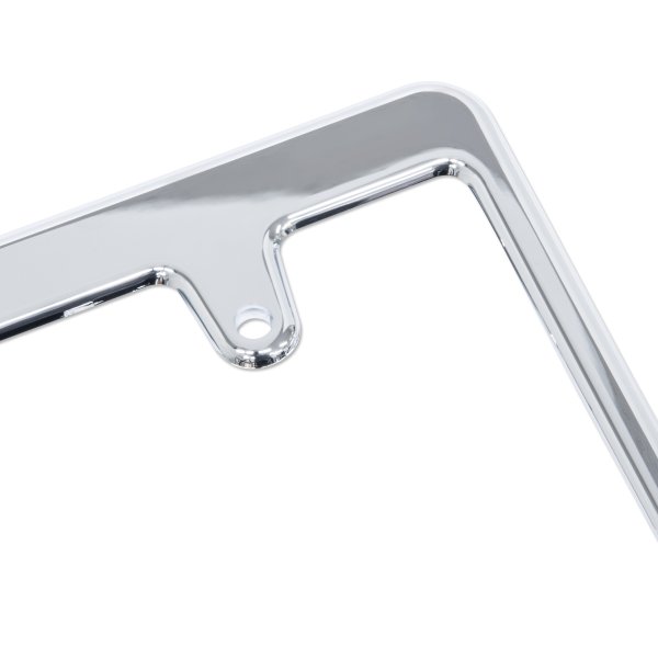 Photo5: New Std. License Plate Frame Chrome Plain 【MG058】 (5)