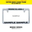 Photo1: New Std. Custom License Plate Frame Chrome【MG058】 (1)