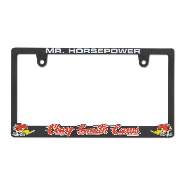 Photo2: Raised Clay Smith Logo License Plate Frame for JPN size (2)