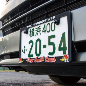 Photo: Raised Clay Smith Logo License Plate Frame for JPN size