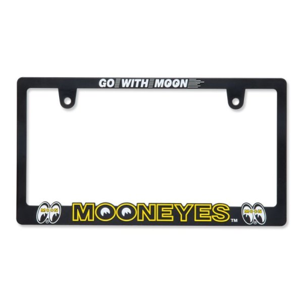 Photo3: Raised MOON Logo License Plate Frame for JPN size (3)