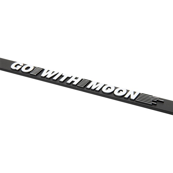 Photo5: Raised MOON Logo License Plate Frame for JPN size (5)