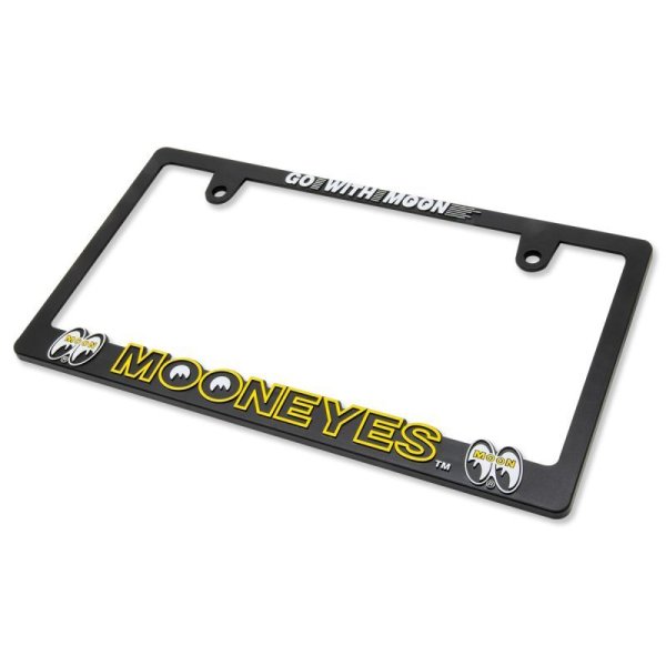 Photo7: Raised MOON Logo License Plate Frame for JPN size (7)