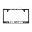 Photo2: Raised MOON Equipped Logo License Plate Frame for JPN size (2)