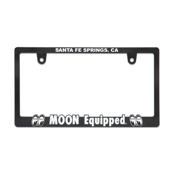 Photo2: Raised MOON Equipped Logo License Plate Frame for JPN size (2)