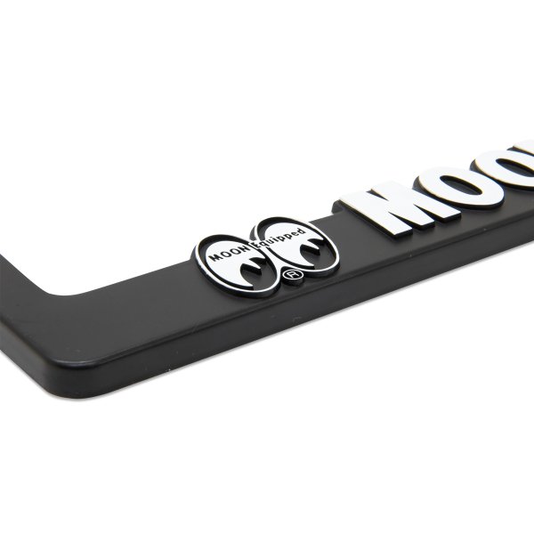 Photo3: Raised MOON Equipped Logo License Plate Frame for JPN size (3)