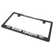 Photo5: Raised MOON Equipped Logo License Plate Frame for JPN size (5)
