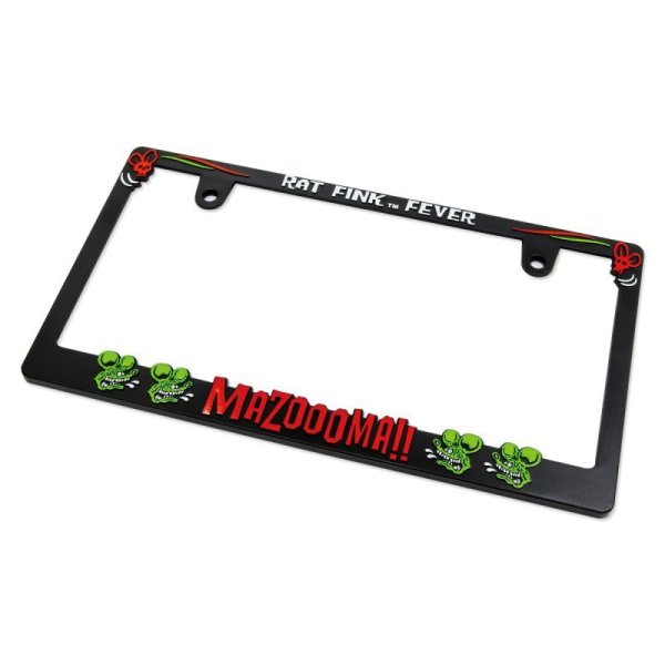 Photo3: Raised Rat Fink Face Logo License Plate Frame for JPN size (3)