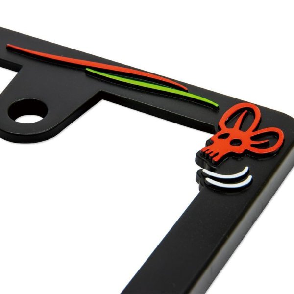 Photo5: Raised Rat Fink Face Logo License Plate Frame for JPN size (5)