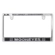 Photo2: Raised MOONEYES Logo Chrome License Plate Frame for JPN size (2)