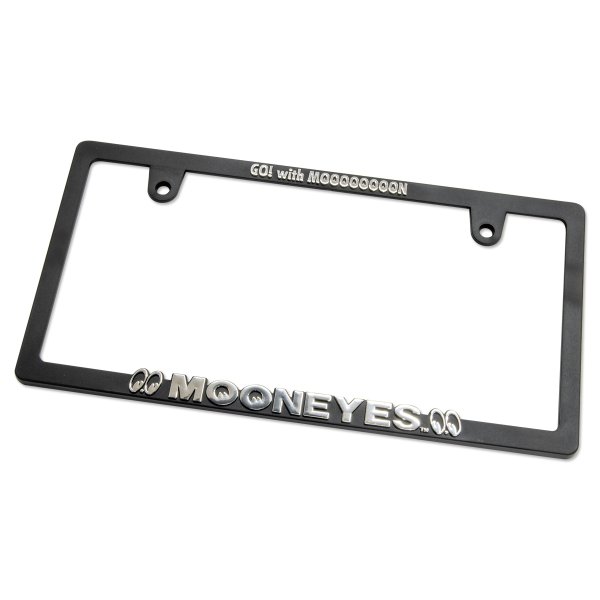 Photo5: Raised MOONEYES Logo Skinny License Plate Frame JPN size (5)