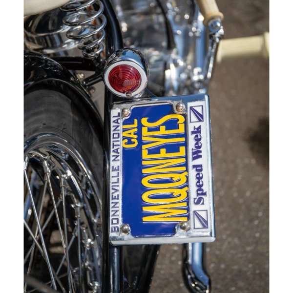 Photo6: California Motorcycle License  Plate - Blue (6)