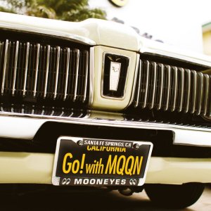 Photo: MOONEYES California Steel License Plates Go! with MQQN