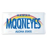 Photo: MOONEYES Hawaii License Plate