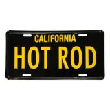 Photo: MOONEYES California Steel License Plates HOT ROD