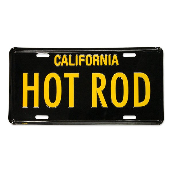 Photo1: MOONEYES California Steel License Plates HOT ROD (1)