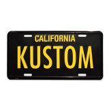 Photo: MOONEYES California Steel License Plates KUSTOM