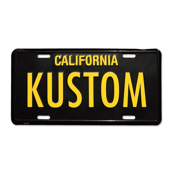 Photo1: MOONEYES California Steel License Plates KUSTOM (1)