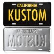 Photo2: MOONEYES California Steel License Plates KUSTOM (2)