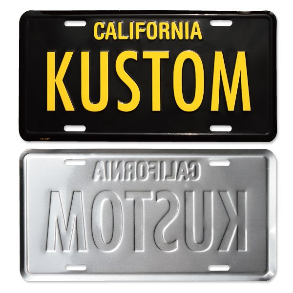 Photo2: MOONEYES California Steel License Plates KUSTOM (2)