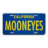 Photo: MOONEYES California Steel License Plates Blue