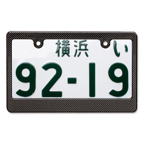 Photo1: Motorcycle Custom License  Frame Carbon Look for Motorcycle Plane (1)