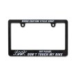 Photo2: Black License Frame for Motorcycle "LOOK" (2)