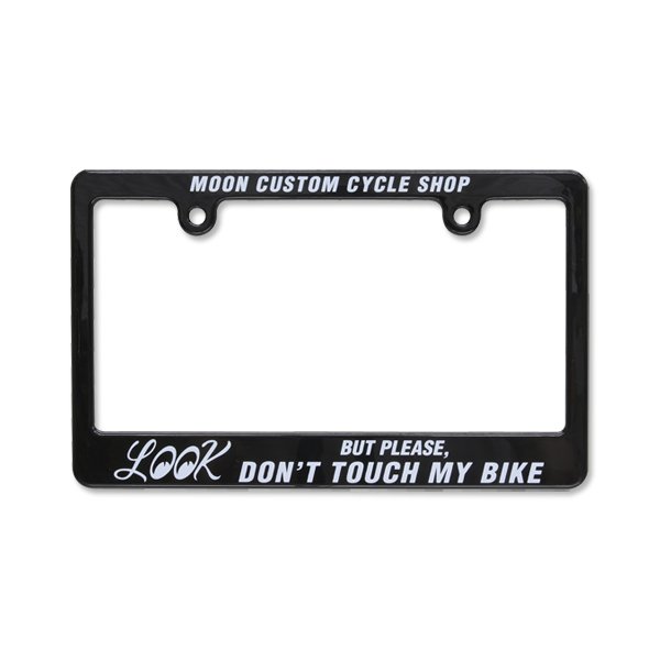 Photo2: Black License Frame for Motorcycle "LOOK" (2)