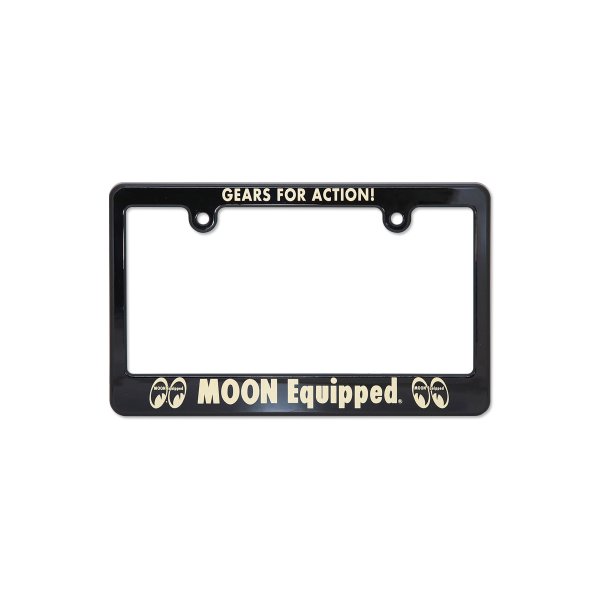 Photo2: MOON Equipped GEARS FOR ACTION! License Plate Frame for Motorcycle【for 126cc UP】 (2)