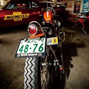 Photo: MOON Equipped GEARS FOR ACTION! License Plate Frame for Motorcycle【for 126cc UP】