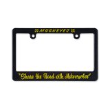 Photo: Black License Frame for Motorcycle "Share The Road with Motorcycle"