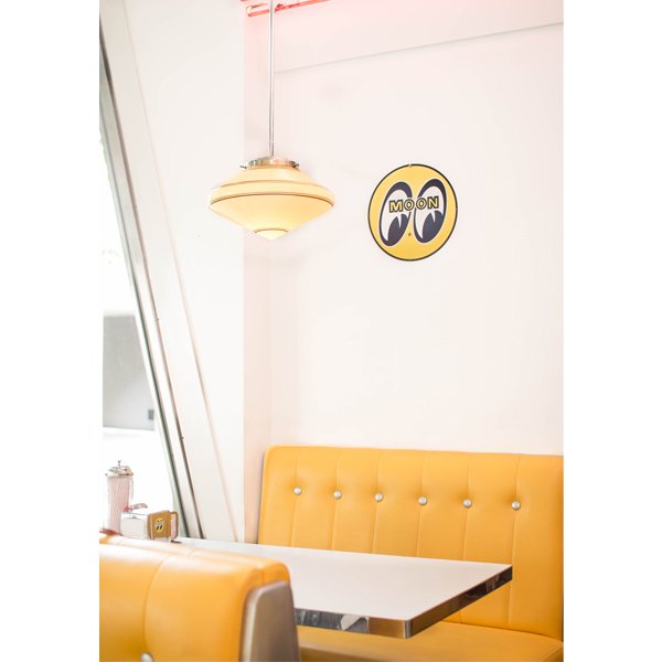 Photo1: MOON Steel Round Sign Small & Standard (1)